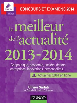 cover image of Le meilleur de l'actualité 2013-2014--Concours et examens 2014